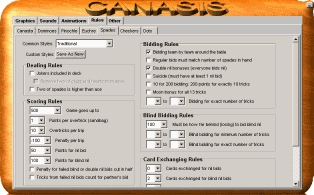 spades rule options